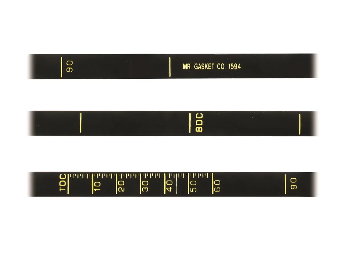 Mr. Gasket Adjustable Timing Tape For Engine Tuning – Model 1594 1