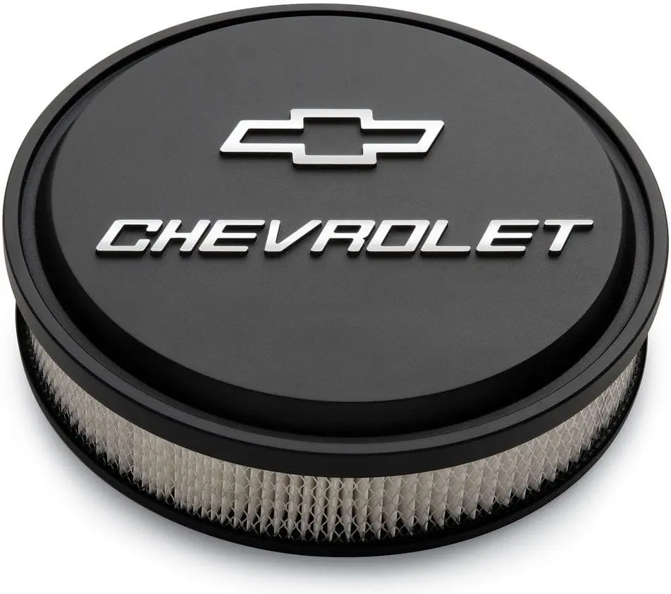 Chevrolet Pr141-830 Black Slant-Edge Air Cleaner Assembly For Classic Muscle Cars 1