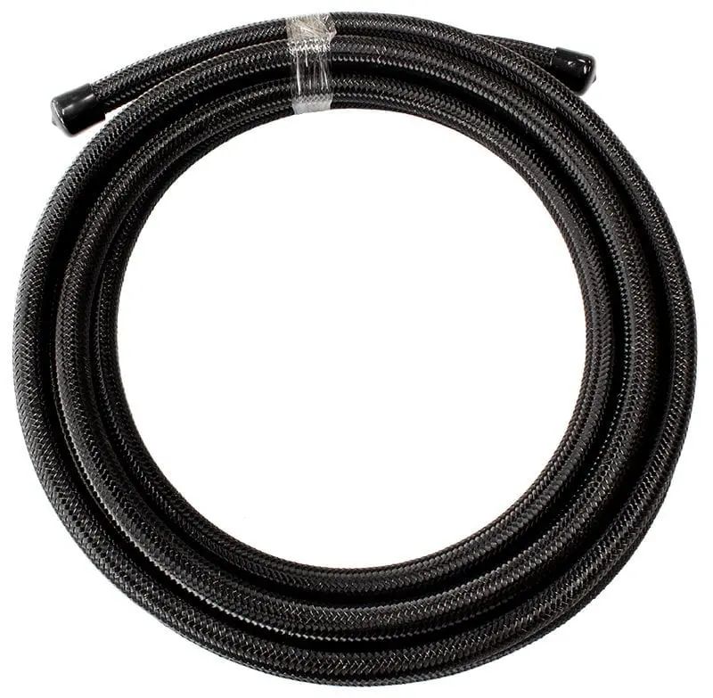 Af200-06-3Mblk Ptfe Stainless Steel Braided Hose – -6An Black Teflon® Line 1