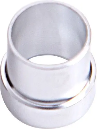-4An To 1/4" Aluminum Tube Sleeve – Silver-Anodized Adapter Fitting (Af819-04S) 1