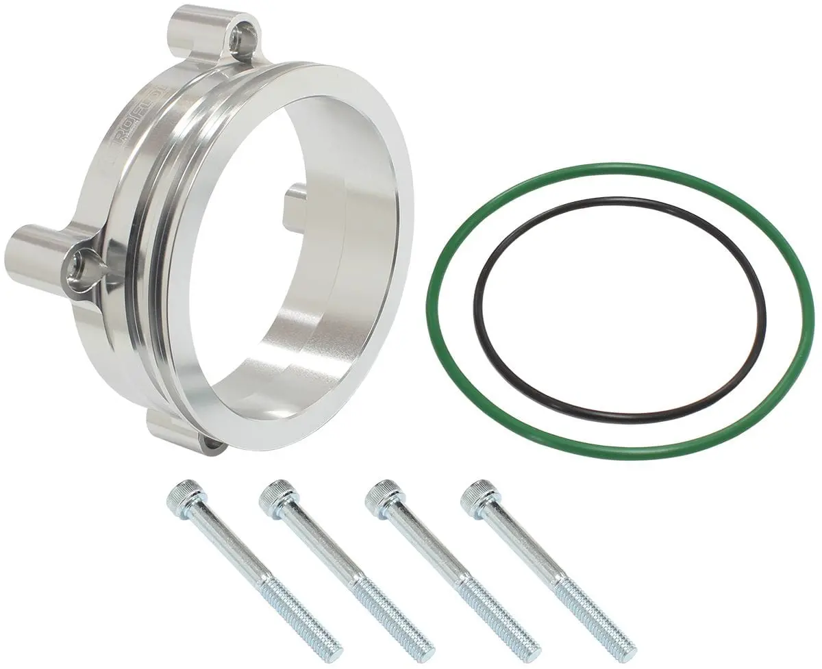 Bosch Dbw Throttle Body Adapter – Silver-Anodized Aluminum, Plug-And-Play Installation 1