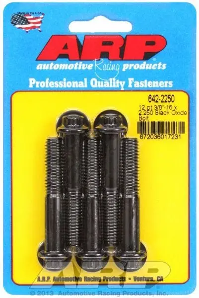 Ar642-2250 Five-Piece 12-Point Black Oxide Bolt Kit 1