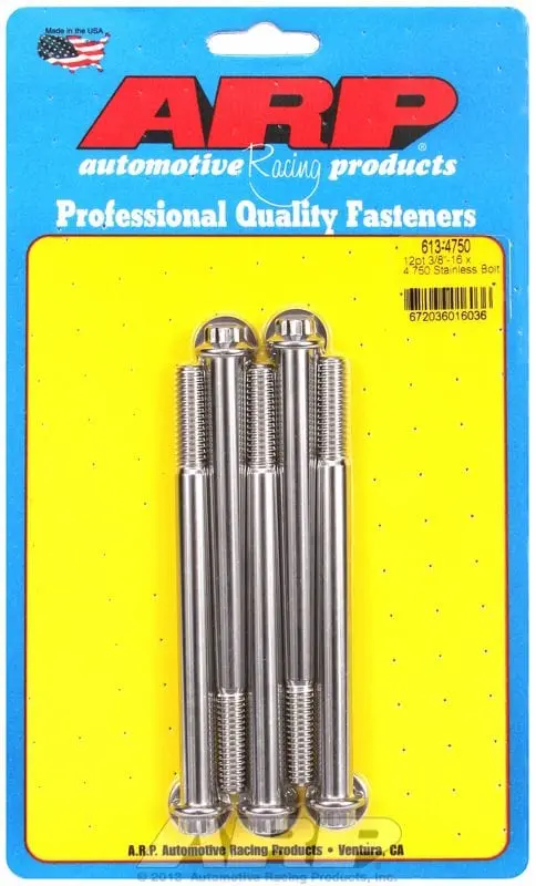 Ar613-4750 Stainless Steel 12-Point Bolt Pack (5-Pack) 1