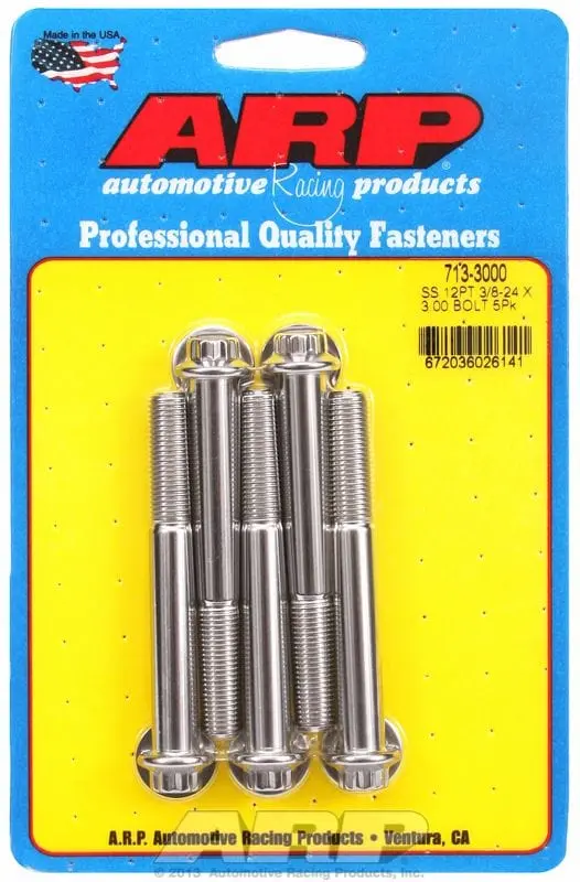Five-Piece Stainless Steel 12-Point Bolt Kit – Ar713-3000 1