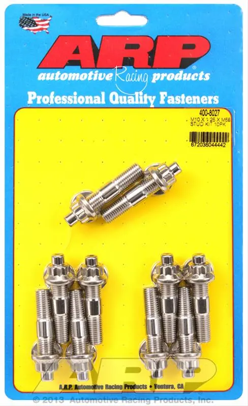 Arp Stainless Steel Accessory Stud Kit – High-Strength Metric Threaded Fasteners 1