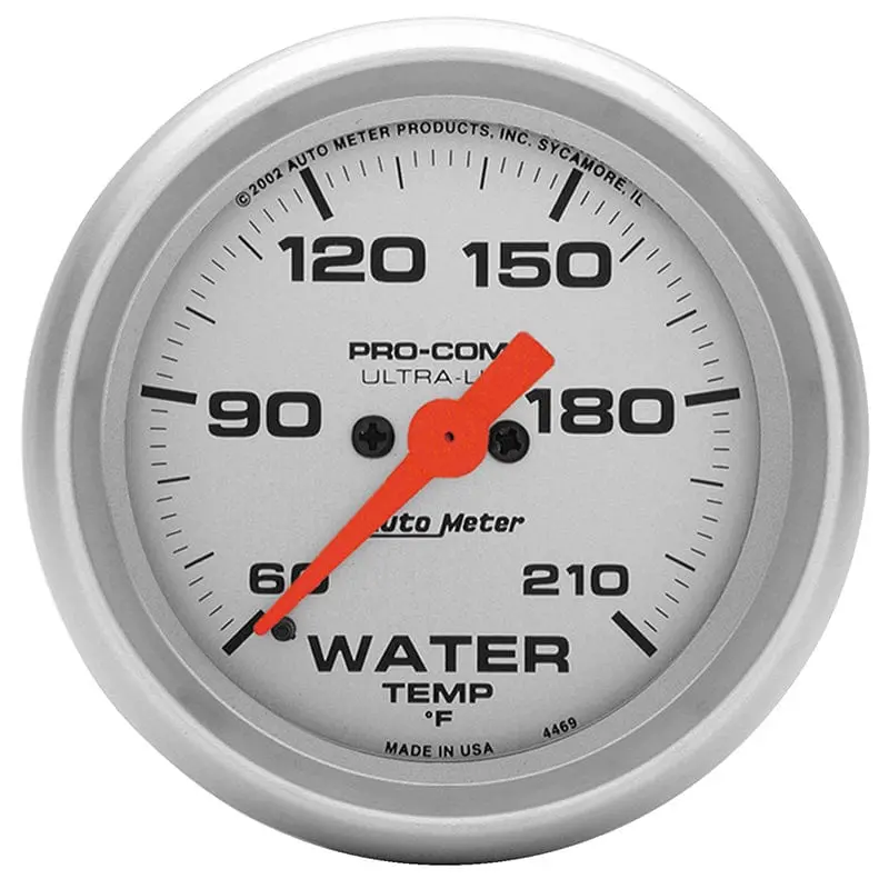 Ultra-Lite Analog Water Temperature Gauge With White Dial – Au4369 1