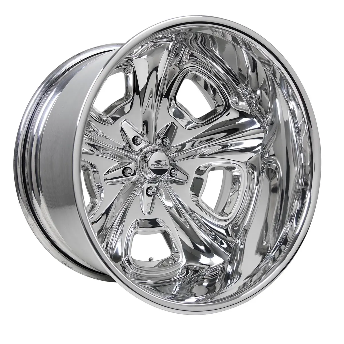 Billet Specialties Vintage Series Crossover Extreme Polished Wheel – Custom-Built 15" Rim 1