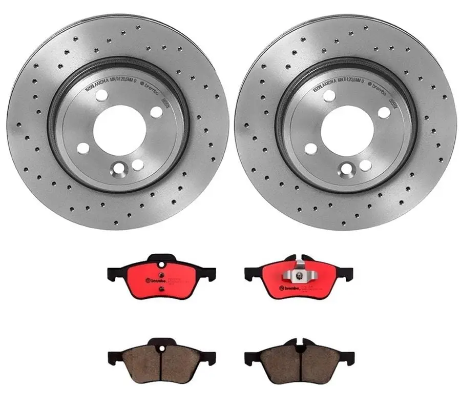 Brembo Ktx0034 High-Performance Brake Pad And Rotor Kit 1