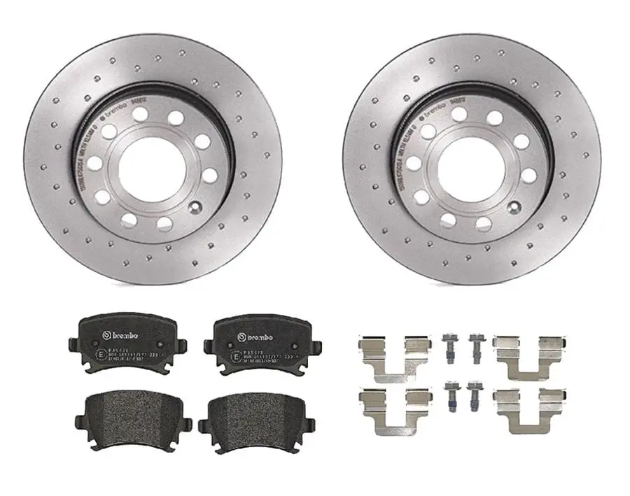 Brembo Ktx4035 Brake Pad & Rotor Kit – Complete Front Or Rear Disc Replacement 1