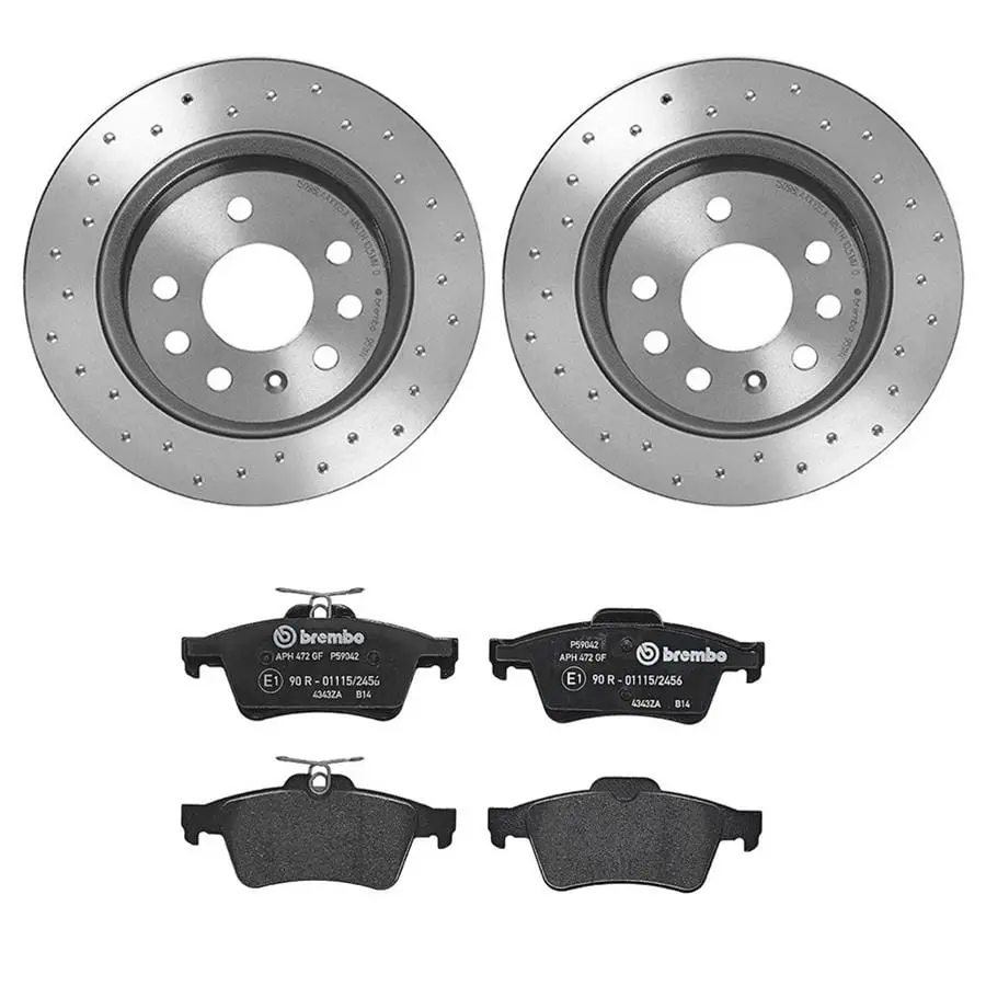 Brembo Ktx4078 Premium Brake Pad And Rotor Replacement Kit 1