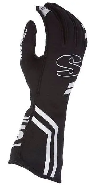 Endurance Sfi-5 & Fia-Certified Racing Gloves – Black, Sieglk Design 1