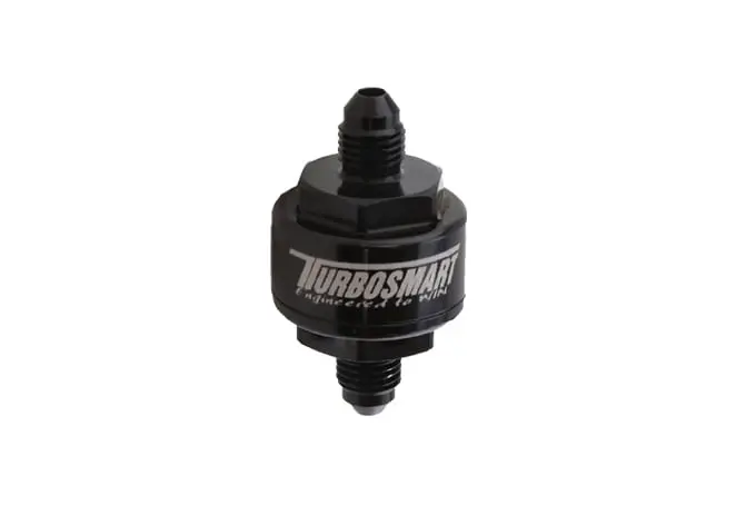 Black Billet Turbo Oil Feed Filter With -3An Port And 44-Micron Filtration (Ts-0804-1001) 1