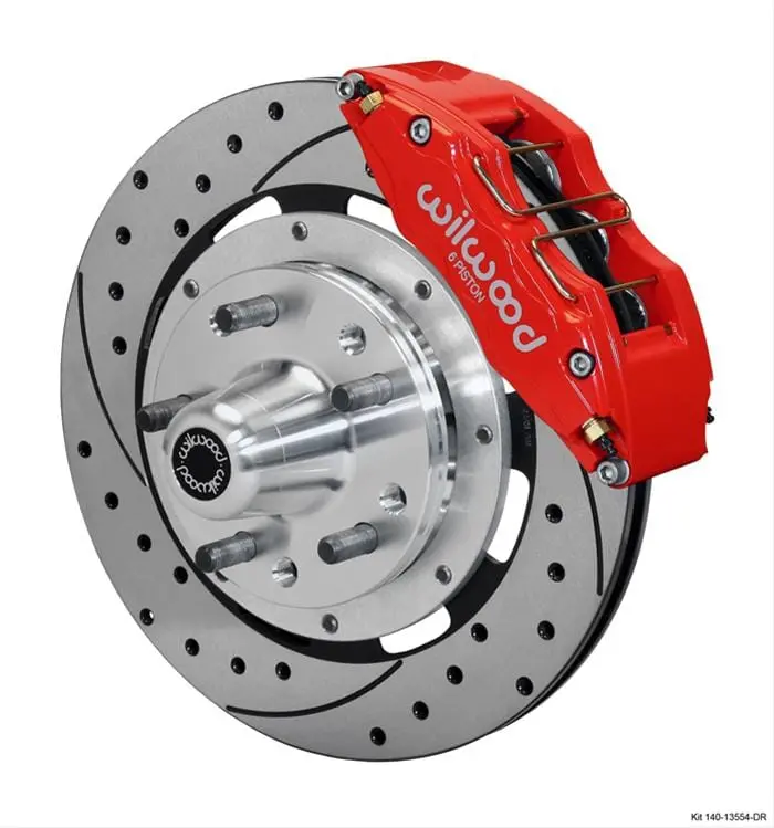 Wilwood 140-13554-Dr Forged Dynapro 6-Piston Front Big Brake Kit 1